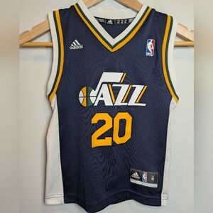 Adidas NBA Youth Size M Utah Jazz #20 Hayward Basketball Jersey